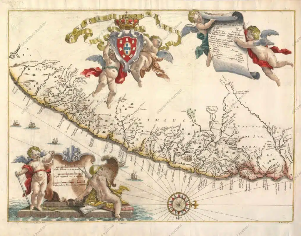 Mapa da Capitania de Pernambuco de 1698 Mapa da Capitania de Pernambuco de 1698