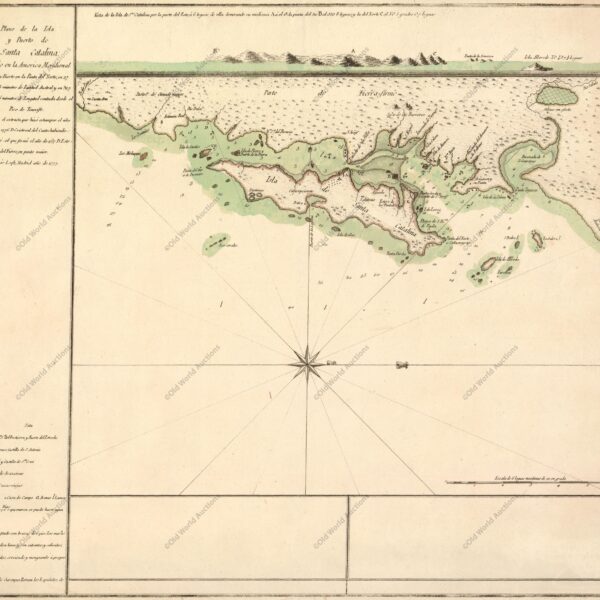Mapa da Ilha de Santa Catarina de 1777