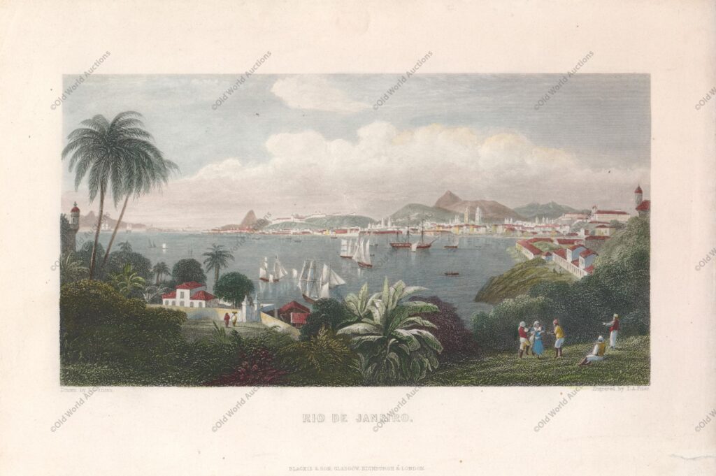 Paisagem do Rio de Janeiro em 1840 - Brasil Paisagem do Rio de Janeiro em 1840 - Brasil