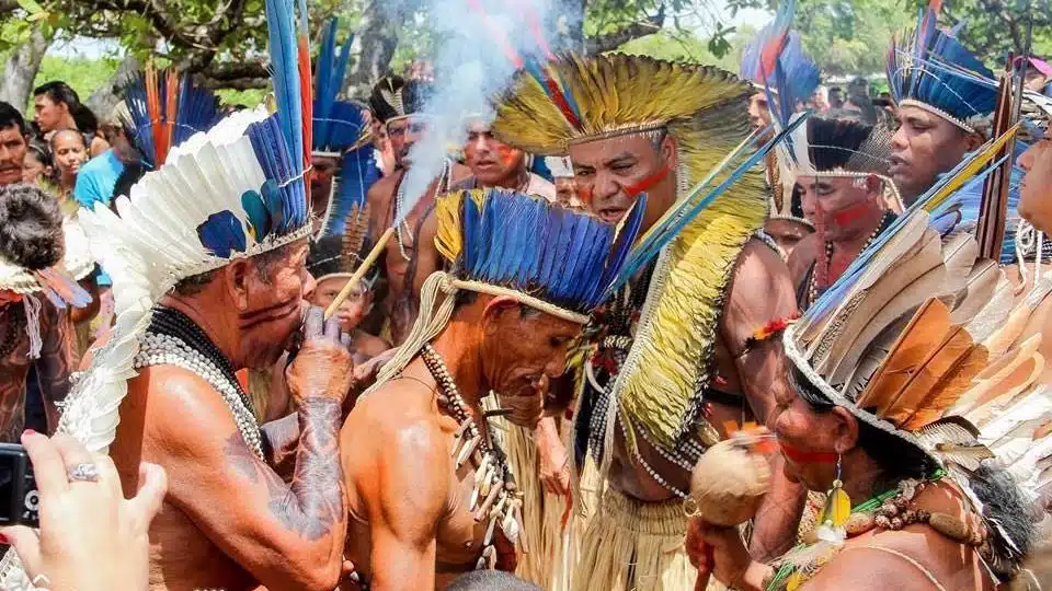 Índio Potiguara na Baia da Traição Índio Potiguara na Baia da Traição