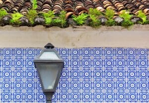 Azulejos na fachada de uma casa em São Luís do Maranhão