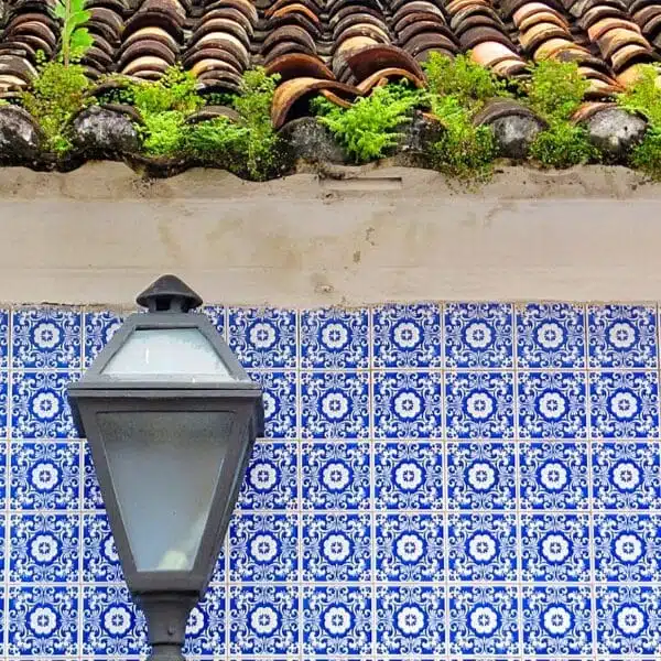 Azulejos na fachada de uma casa em São Luís do Maranhão
