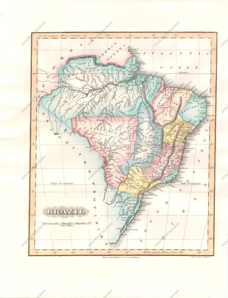 Mapa do Brasil de 1823 Mapa do Brasil de 1823