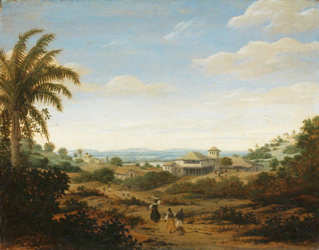 Paisagem do Rio Senhor do Engenho, Frans Post (1670 - 1680) Paisagem do Rio Senhor do Engenho, Frans Post (1670 - 1680)