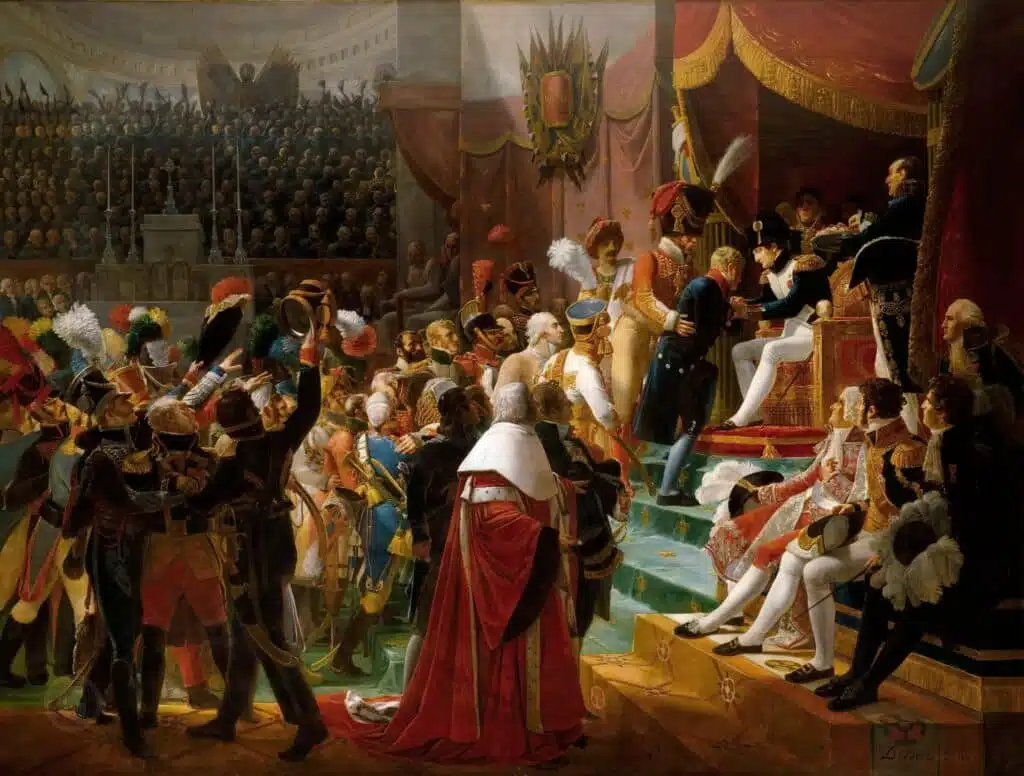 Château de Versailles – Jean Baptiste Debret -- First distribution of the Legion of Honor at the Eglise des Invalides, by the Emperor, 14 July 1804 Château de Versailles – Jean Baptiste Debret -- First distribution of the Legion of Honor at the Eglise des Invalides, by the Emperor, 14 July 1804