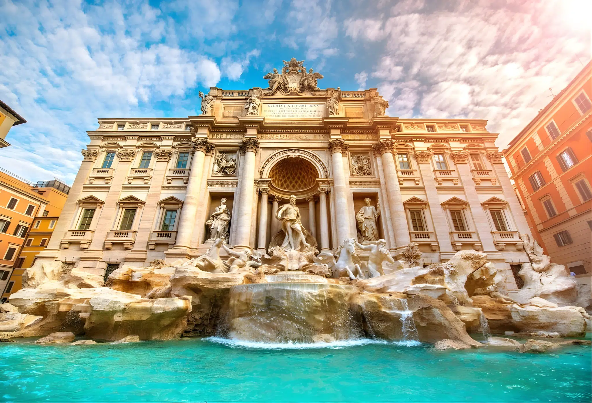 Fontana di Trevi em Roma, Itália Fontana di Trevi em Roma, Itália