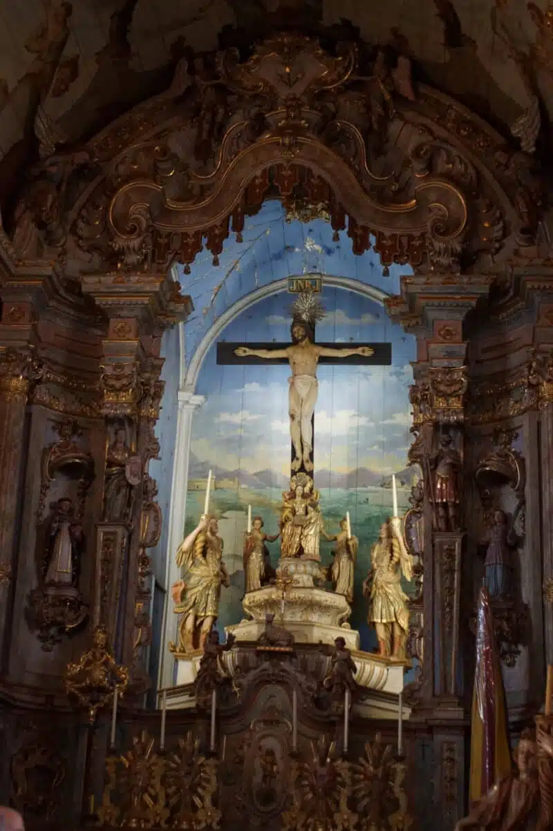 Altar-mor do Santuário de Bom Jesus de Matosinhos em Congonhas MG Altar-mor do Santuário de Bom Jesus de Matosinhos em Congonhas MG