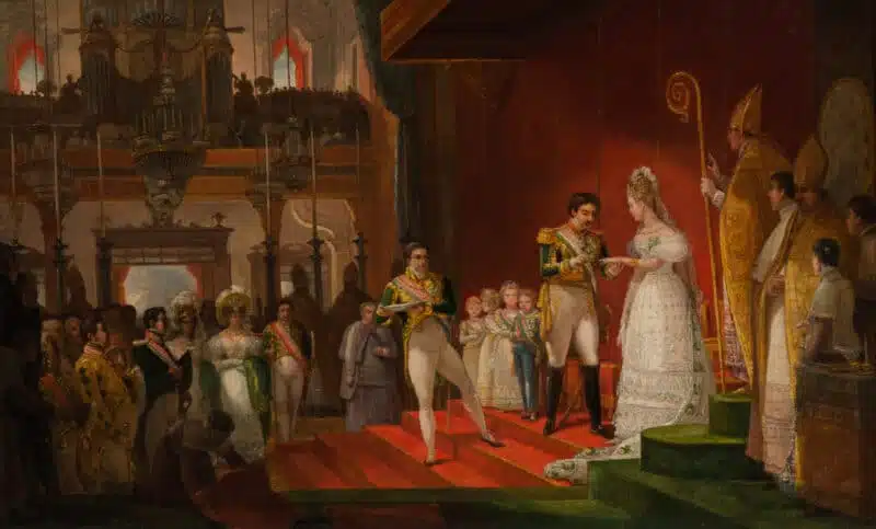 Casamento de D. Pedro I e D. Amélia 1829, Jean-Baptiste Debret Casamento de D. Pedro I e D. Amélia 1829, Jean-Baptiste Debret