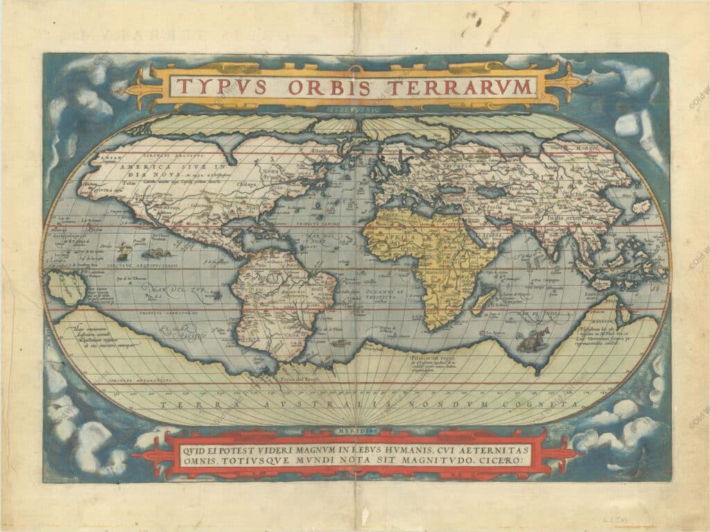 Mapa do Mundo de 1584 Mapa do Mundo de 1584