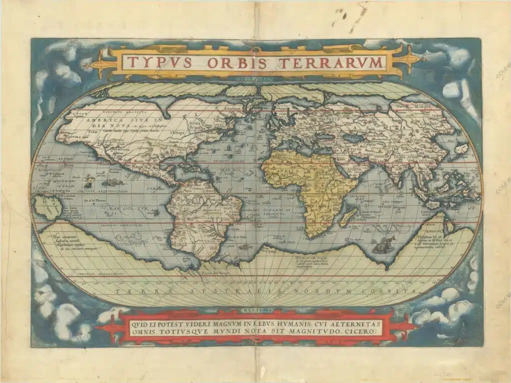 Mapa do Mundo de 1584 Mapa do Mundo de 1584