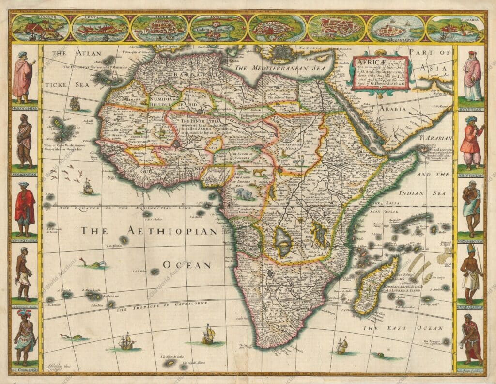 Mapa da Africa de 1626 Mapa da Africa de 1626
