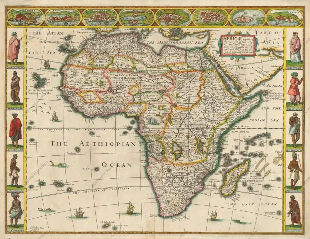 Mapa da Africa de 1626 Mapa da Africa de 1626