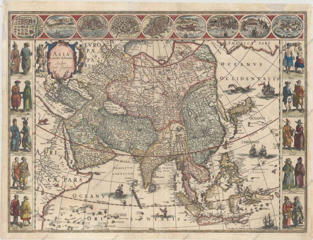 Mapa da Ásia de 1615 Mapa da Ásia de 1615