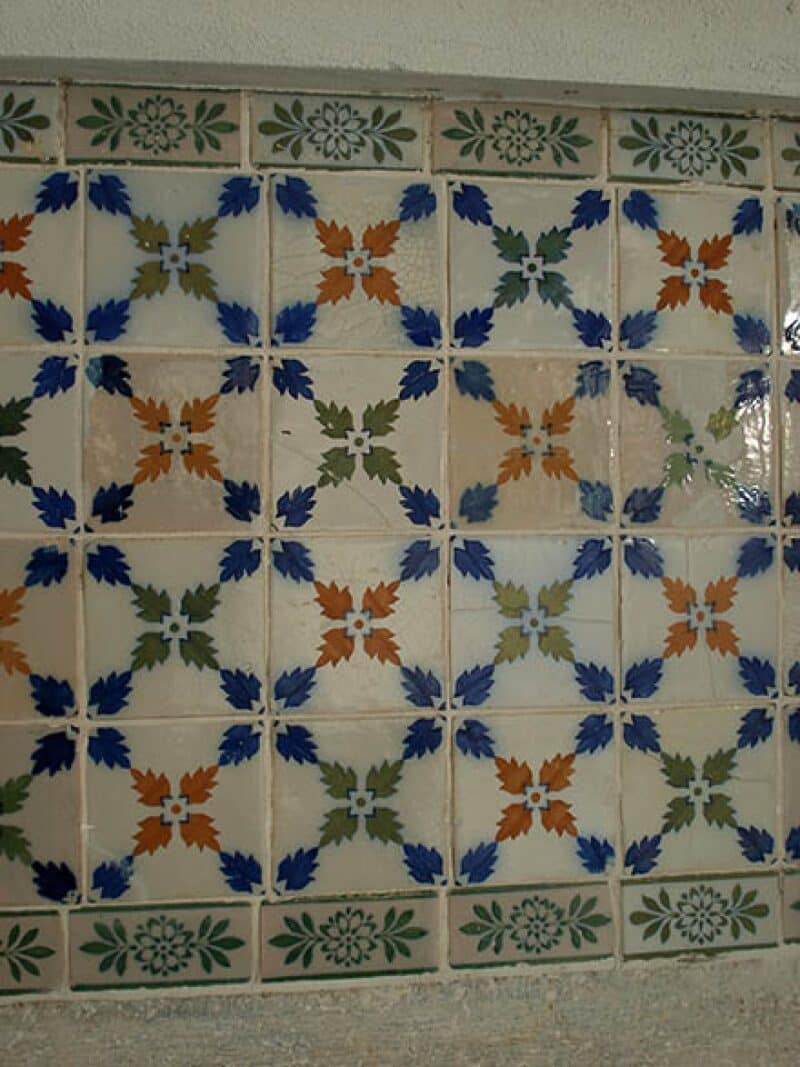 Azulejo Colonial de Fachada no Centro Histórico de São Luís do Maranhão Azulejo Colonial de Fachada no Centro Histórico de São Luís do Maranhão