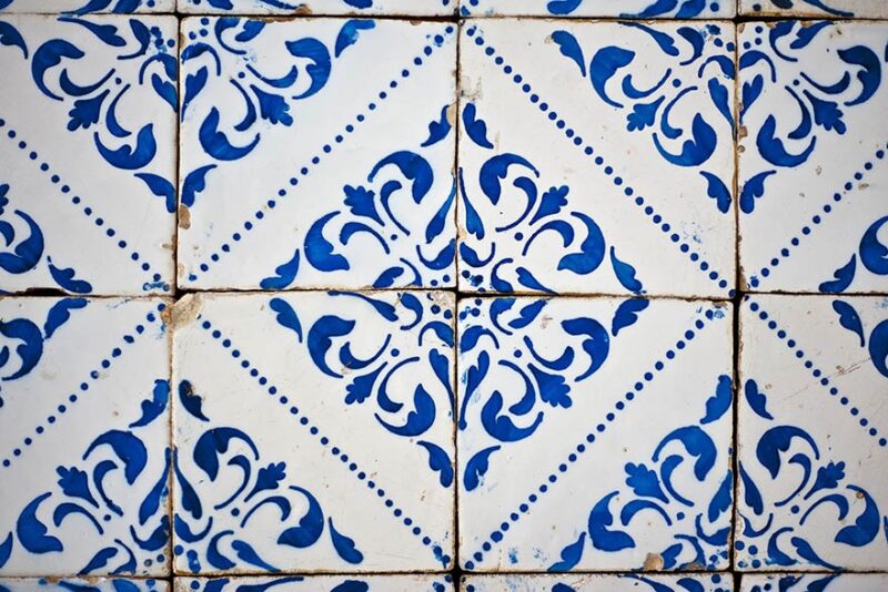 Azulejo Colonial de Fachada no Centro Histórico de São Luís do Maranhão