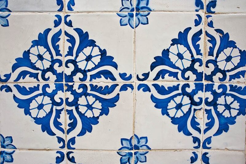 Azulejo Colonial de Fachada no Centro Histórico de São Luís do Maranhão Azulejo Colonial de Fachada no Centro Histórico de São Luís do Maranhão