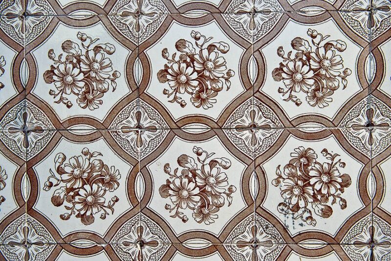 Azulejo Colonial de Fachada no Centro Histórico de São Luís do Maranhão Azulejo Colonial de Fachada no Centro Histórico de São Luís do Maranhão