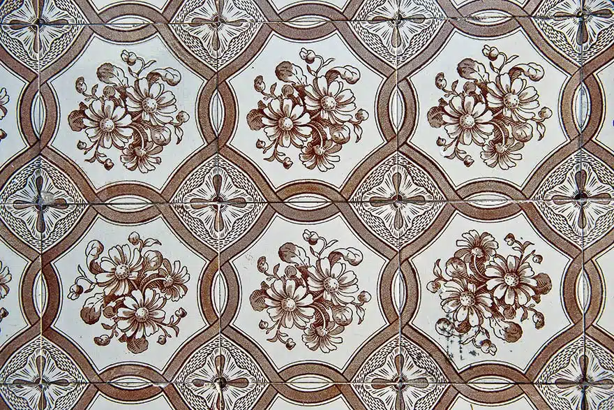 Azulejo Colonial de Fachada no Centro Histórico de São Luís do Maranhão Azulejo Colonial de Fachada no Centro Histórico de São Luís do Maranhão