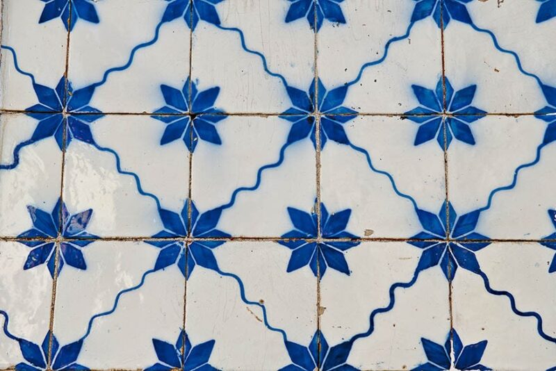 Azulejo Colonial de Fachada no Centro Histórico de São Luís do Maranhão Azulejo Colonial de Fachada no Centro Histórico de São Luís do Maranhão