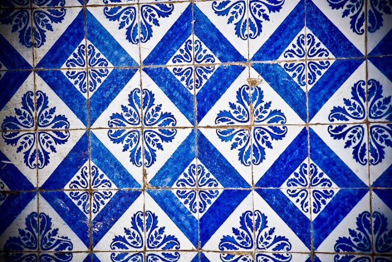 Azulejo Colonial de Fachada no Centro Histórico de São Luís do Maranhão Azulejo Colonial de Fachada no Centro Histórico de São Luís do Maranhão