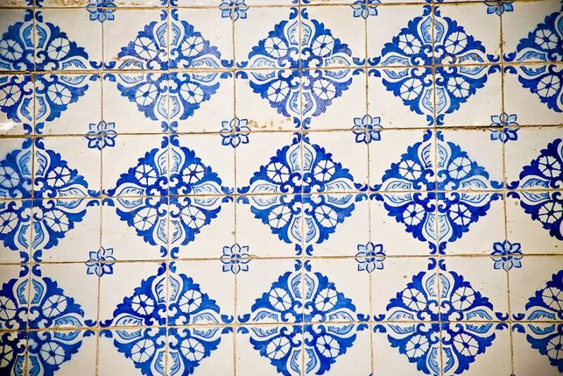 Azulejo Colonial de Fachada no Centro Histórico de São Luís do Maranhão Azulejo Colonial de Fachada no Centro Histórico de São Luís do Maranhão