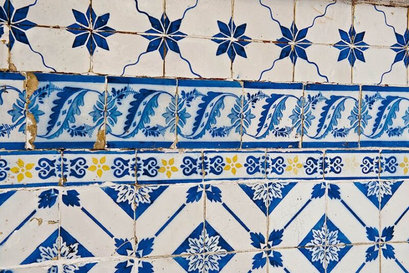 Azulejo Colonial de Fachada no Centro Histórico de São Luís do Maranhão Azulejo Colonial de Fachada no Centro Histórico de São Luís do Maranhão