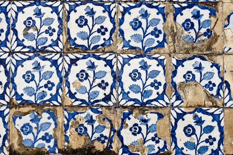 Azulejo Colonial de Fachada no Centro Histórico de São Luís do Maranhão Azulejo Colonial de Fachada no Centro Histórico de São Luís do Maranhão