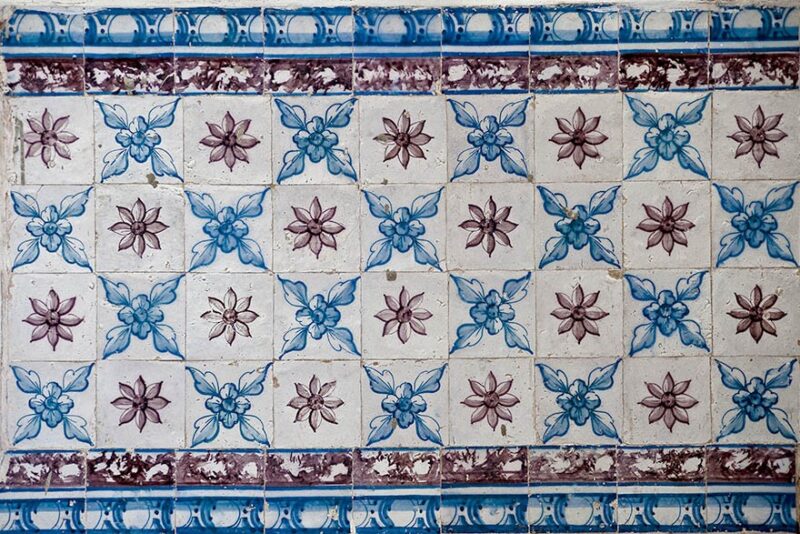 Azulejo Colonial de Fachada no Centro Histórico de São Luís do Maranhão Azulejo Colonial de Fachada no Centro Histórico de São Luís do Maranhão