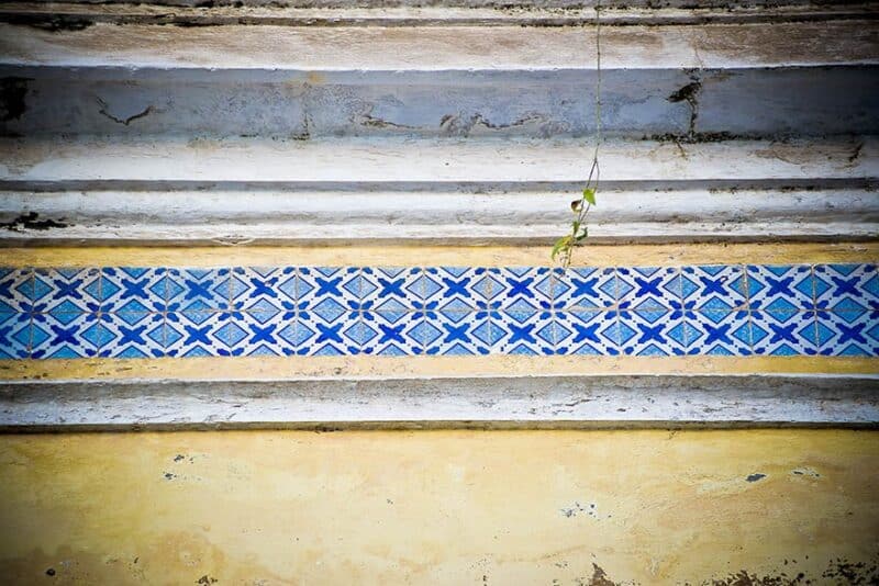 Azulejo Colonial de Fachada no Centro Histórico de São Luís do Maranhão Azulejo Colonial de Fachada no Centro Histórico de São Luís do Maranhão