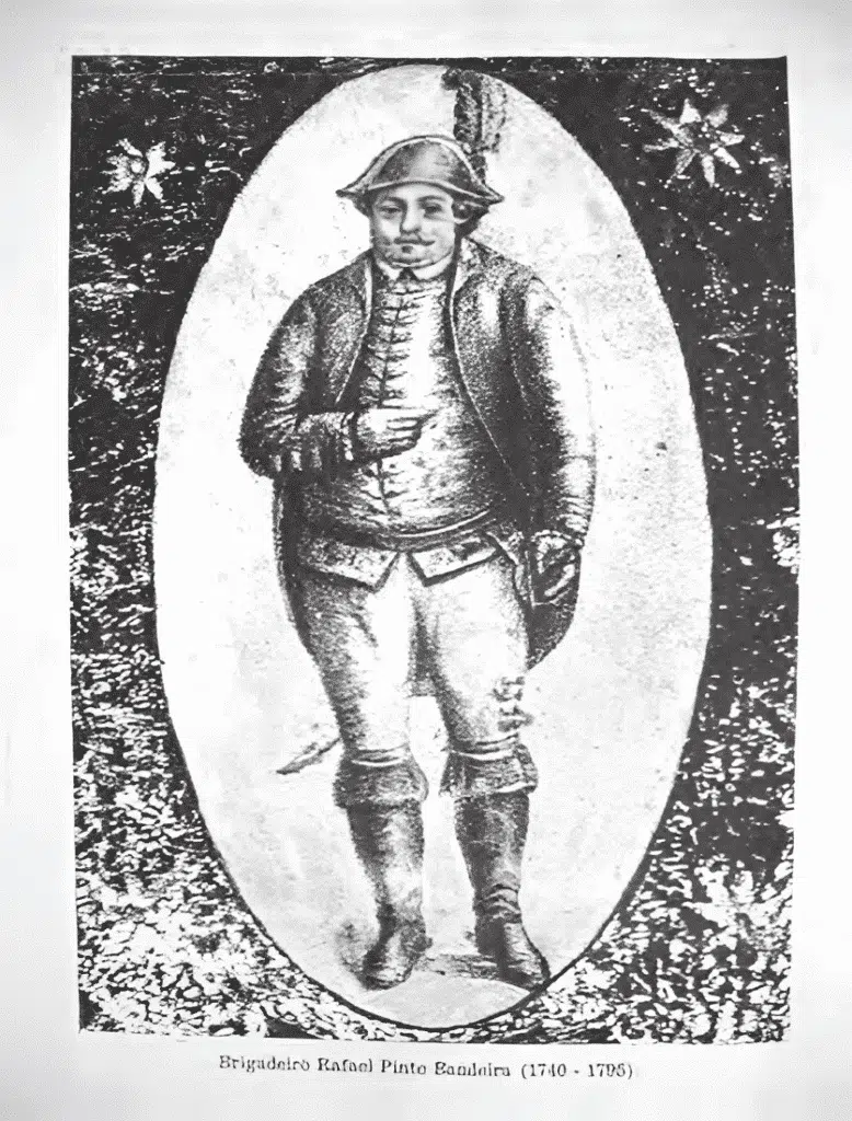 Autor desconhecido. Brigadeiro Rafael Pinto Bandeira (1740-1795), sem data. Autor desconhecido. Brigadeiro Rafael Pinto Bandeira (1740-1795), sem data.