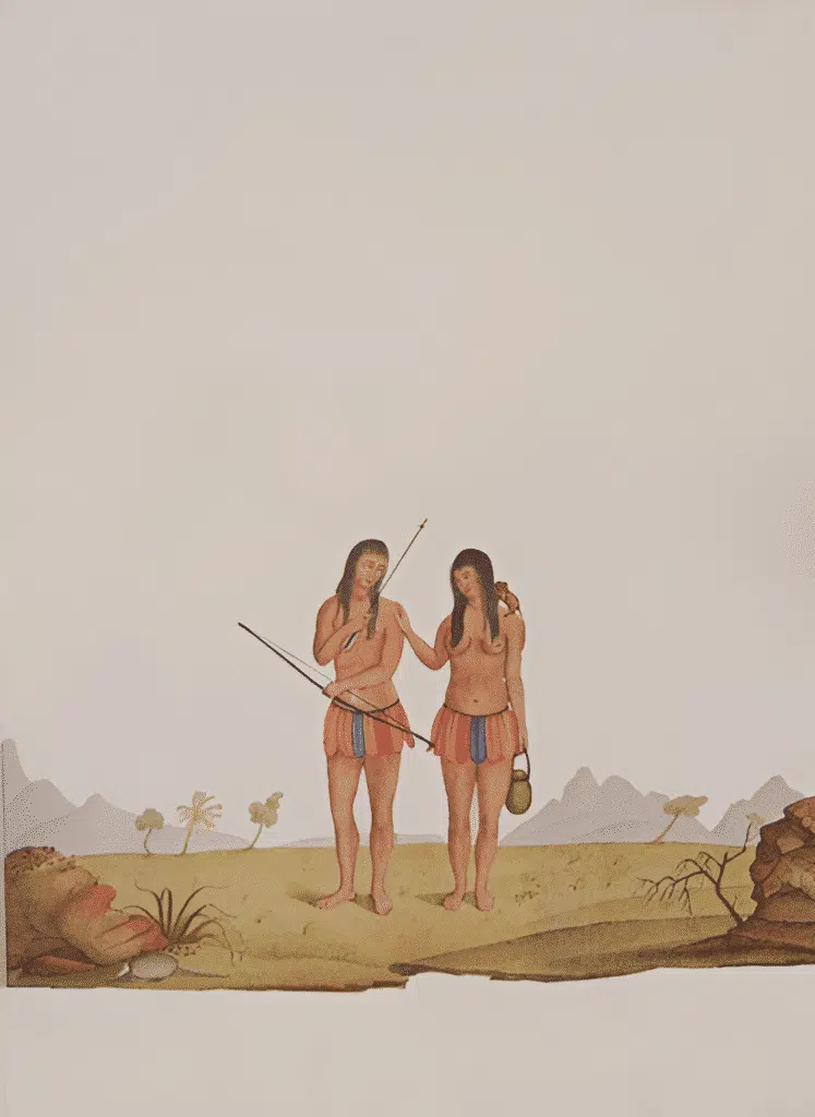 Atribuído a Carlos Julião. Estampa 9 de "Ditos de Figurinhos de Brancos e Negros...", sem data (século XVIII). Aquarela sobre papel. Fundação Biblioteca Nacional, Rio de Janeiro. Atribuído a Carlos Julião. Estampa 9 de "Ditos de Figurinhos de Brancos e Negros...", sem data (século XVIII). Aquarela sobre papel. Fundação Biblioteca Nacional, Rio de Janeiro.