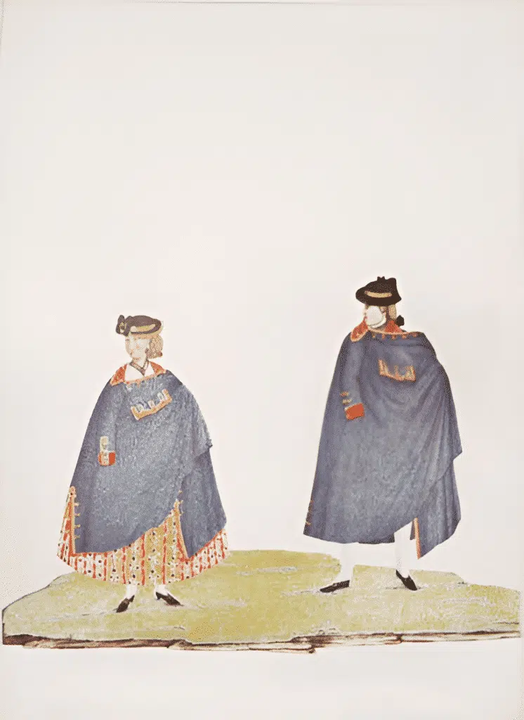 Atribuído a Carlos Julião. Estampa 15 de "Ditos de Figurinhos de Brancos e Negros...", sem data (século XVIII). Aquarela sobre papel. Fundação Biblioteca Nacional, Rio de Janeiro. Atribuído a Carlos Julião. Estampa 15 de "Ditos de Figurinhos de Brancos e Negros...", sem data (século XVIII). Aquarela sobre papel. Fundação Biblioteca Nacional, Rio de Janeiro.