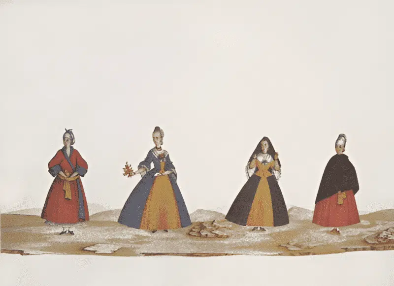 Atribuído a Carlos Julião. Estampa 22 de "Ditos de Figurinhos de Brancos e Negros...", sem data (século XVIII). Aquarela sobre papel. Fundação Biblioteca Nacional, Rio de Janeiro. Atribuído a Carlos Julião. Estampa 22 de "Ditos de Figurinhos de Brancos e Negros...", sem data (século XVIII). Aquarela sobre papel. Fundação Biblioteca Nacional, Rio de Janeiro.