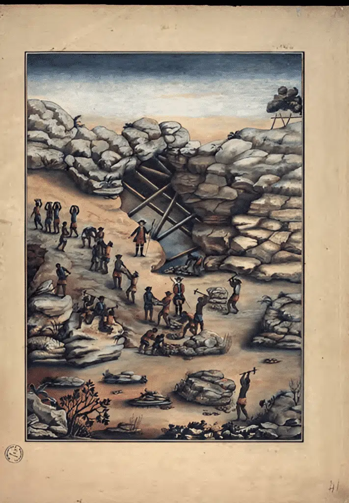 Atribuído a Carlos Julião. Estampa 41 de "Ditos de Figurinhos de Brancos e Negros...", sem data (século XVIII). Aquarela sobre papel. Fundação Biblioteca Nacional, Rio de Janeiro. Atribuído a Carlos Julião. Estampa 41 de "Ditos de Figurinhos de Brancos e Negros...", sem data (século XVIII). Aquarela sobre papel. Fundação Biblioteca Nacional, Rio de Janeiro.