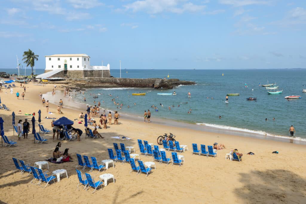 Praia do Porto da Barra em Salvador Praia do Porto da Barra em Salvador