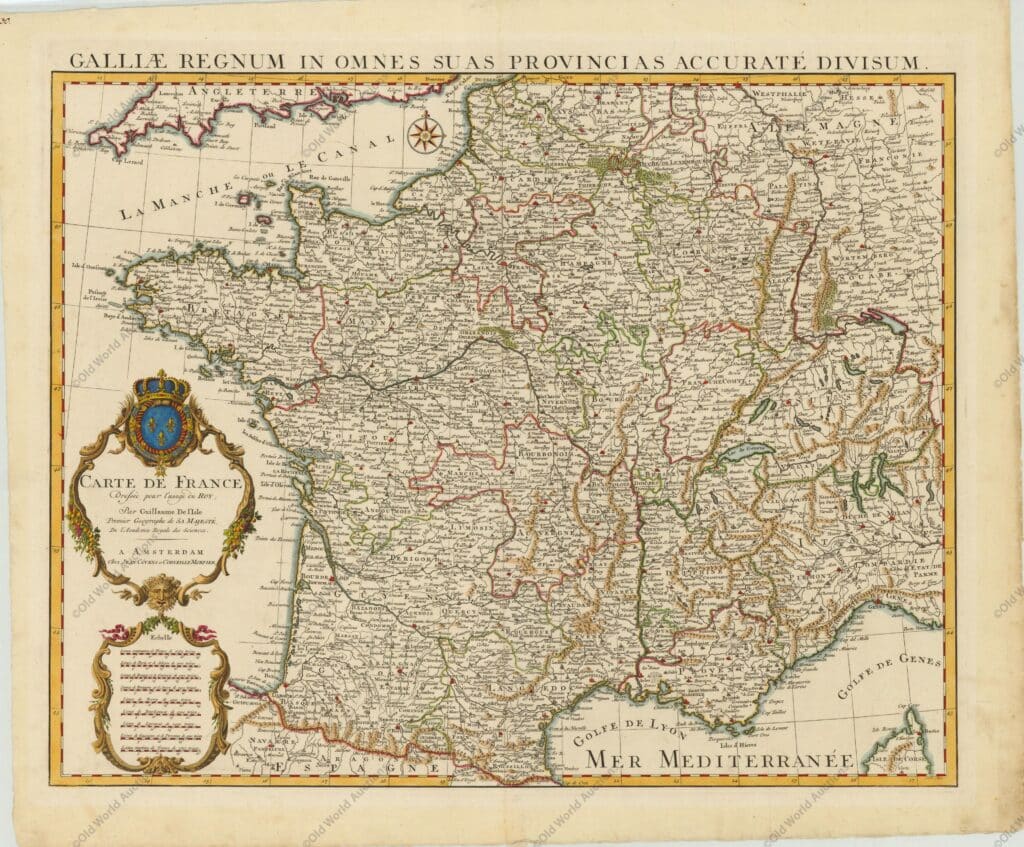 Carte de France Dressee pour l'Usage du Roy, 1765 Carte de France Dressee pour l'Usage du Roy, 1765