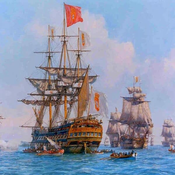 A nau portuguesa era um tipo de embarcação utilizada principalmente durante os séculos XV e XVI, época das Grandes Navegações. Caracterizava-se por seu casco robusto e grande capacidade de carga, sendo ideal para longas viagens oceânicas. As naus eram dotadas de vela latina e, posteriormente, de velas redondas, permitindo melhor navegação em diferentes ventos. Essas embarcações foram fundamentais para o comércio e a exploração marítima portuguesa, transportando mercadorias, pessoas e, em muitos casos, também escravizados.