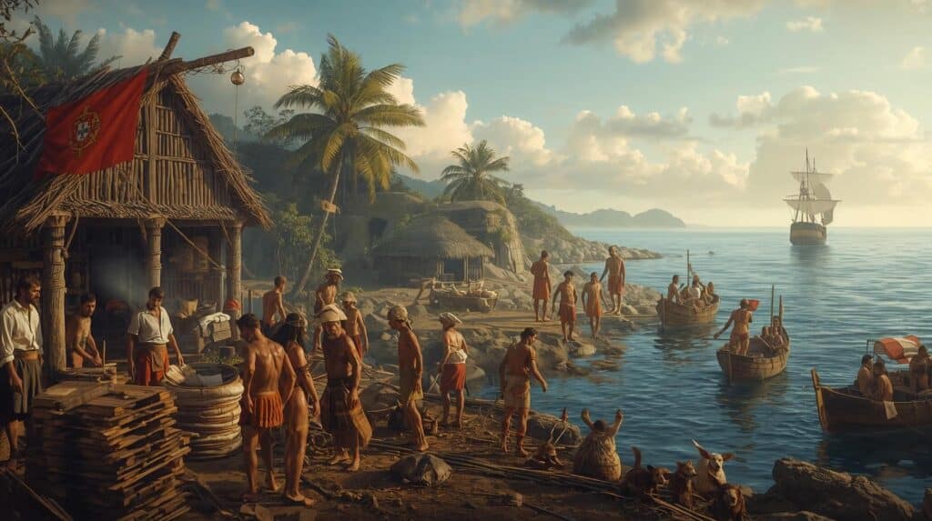 O tráfico do pau‑brasil e a frequência ao litoral brasileiro O tráfico do pau‑brasil e a frequência ao litoral brasileiro