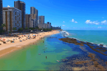 Calçadão da Praia de Boa Viagem em Recife PE