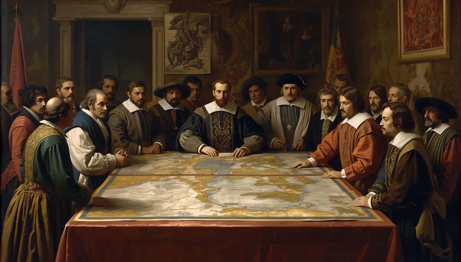 El reparto de las Tierras Descubiertas - Tratado de Tordesillas. El reparto de las Tierras Descubiertas - Tratado de Tordesillas.